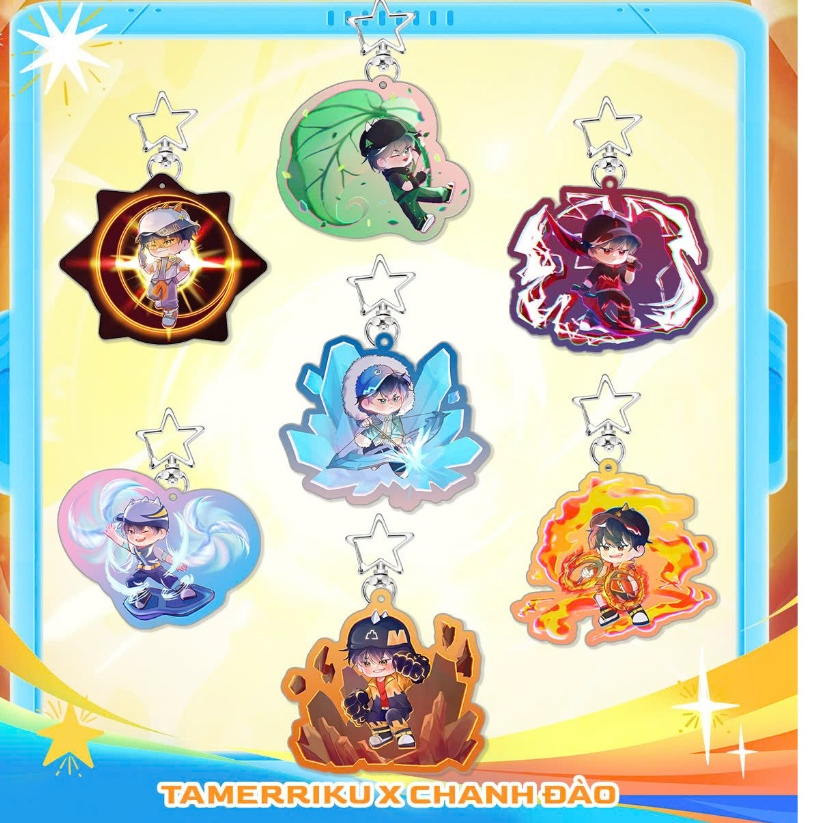 Key Boboiboy Galaxy Elementals resin blink