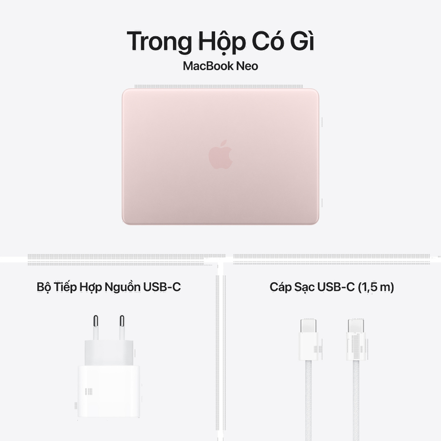 MacBook Neo 13 inch A18 Pro 2026 (6 core CPU| 5 core GPU| 8GB RAM| 256GB SSD) | BigBuy360 - bigbuy360.vn