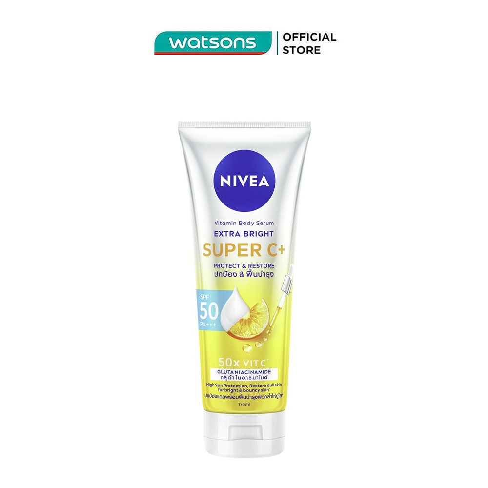 Tinh Chất Dưỡng Thể Nivea Vitamin Body Serum Extra Bright Super C+ 170ml