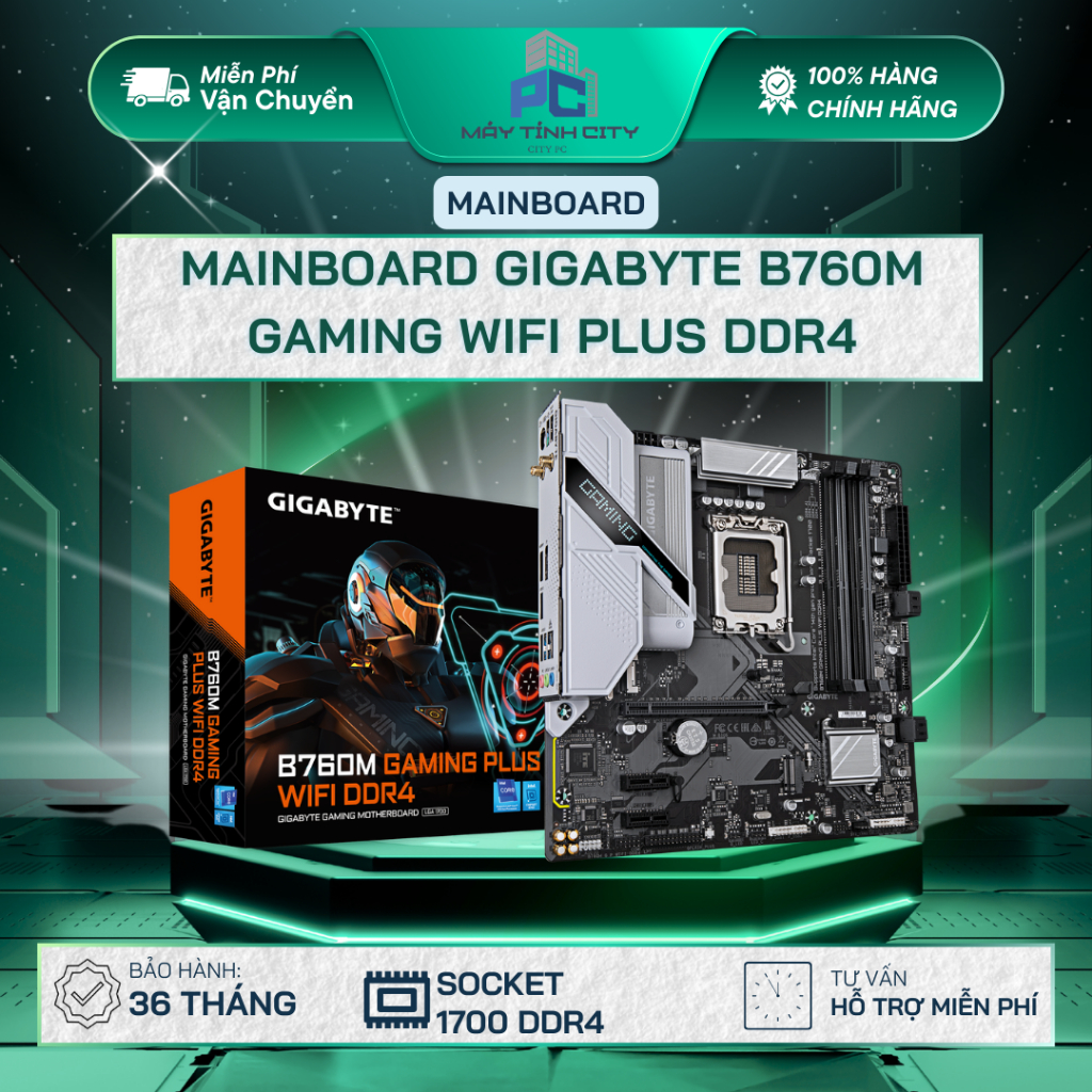 Mainboard Gigabyte B760M GAMING WIFI PLUS DDR4 - NEW