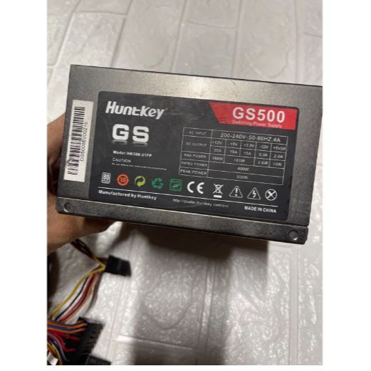 Nguồn công suất thực huntkey GS500 500w real  fan 12cm êm mát