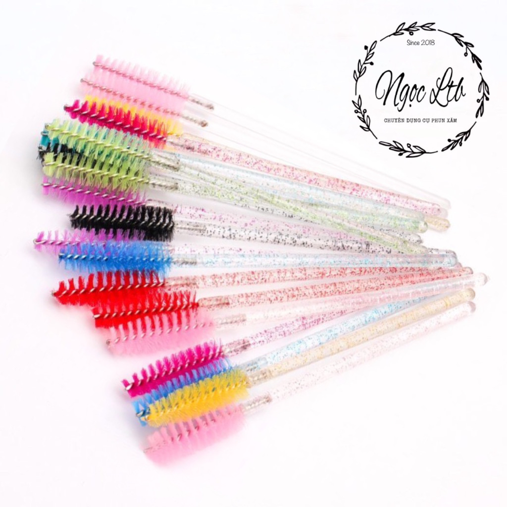 Chổi chải mày, mi cán nhũ (50c/gói)
