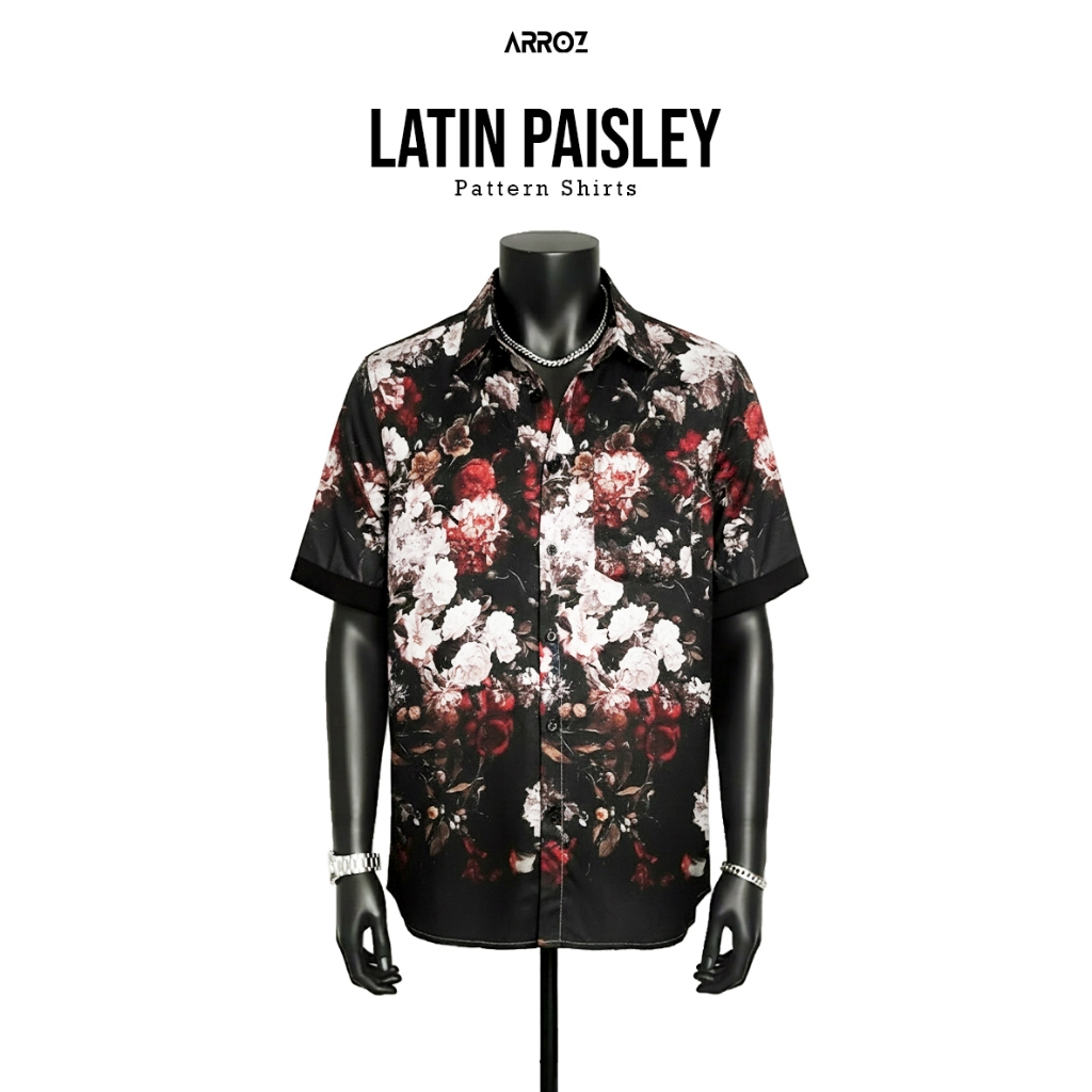 ANGEL BLOOM Pattern Shirt - Áo sơ mi họa tiết lụa cao cấp