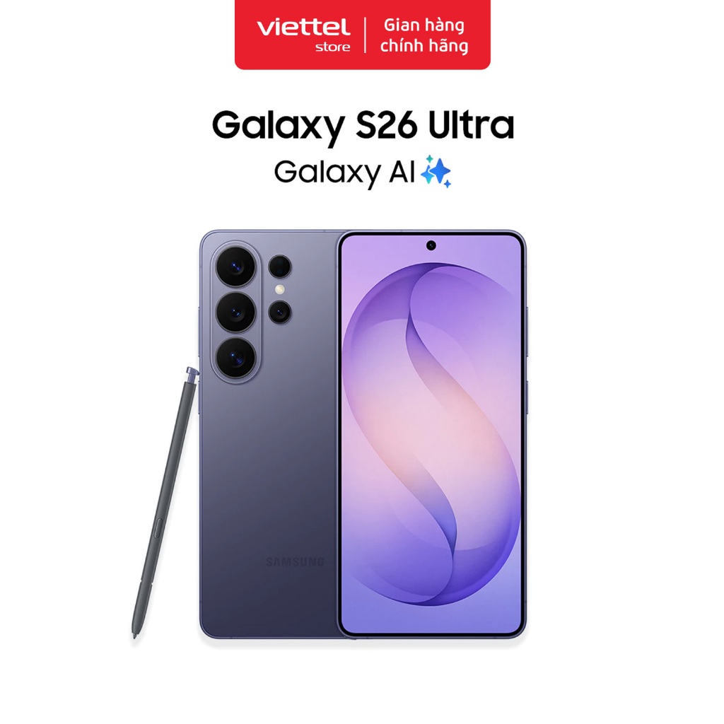Điện thoại Samsung Galaxy S26 Ultra 12GB + 256GB| Privacy Display| Chip Snapdragon| Galaxy AI Phone | BigBuy360 - bigbuy360.vn