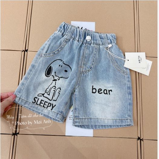 Quần jean đùi snoopy XBTH