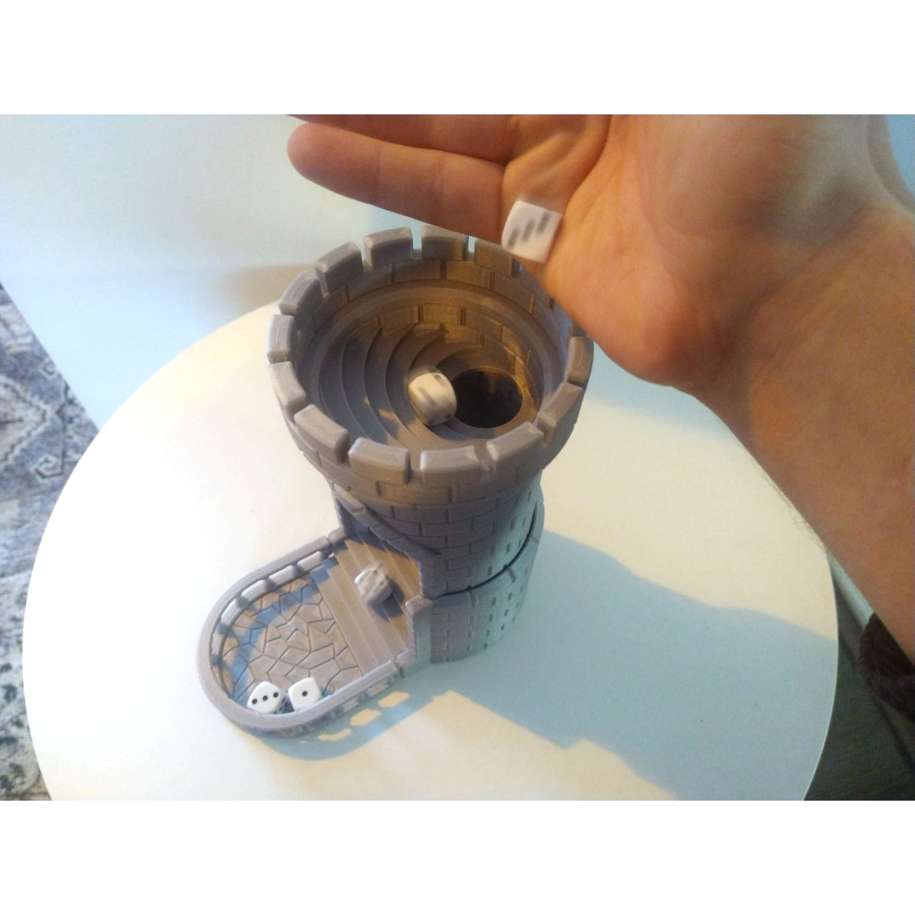 Tháp Tung Xúc Xắc Tự Động Smash LabRat3D | Dice Tower Lâu Đài Fantasy | Phụ Kiện Boardgame D&D