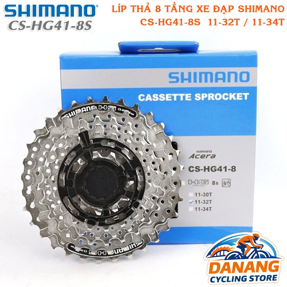 Líp Thả 8 Tầng (Cassette) Xe Đạp SHIMANO Acera CS HG41 11-32T / 11-34T – FullBox Chính Hãng