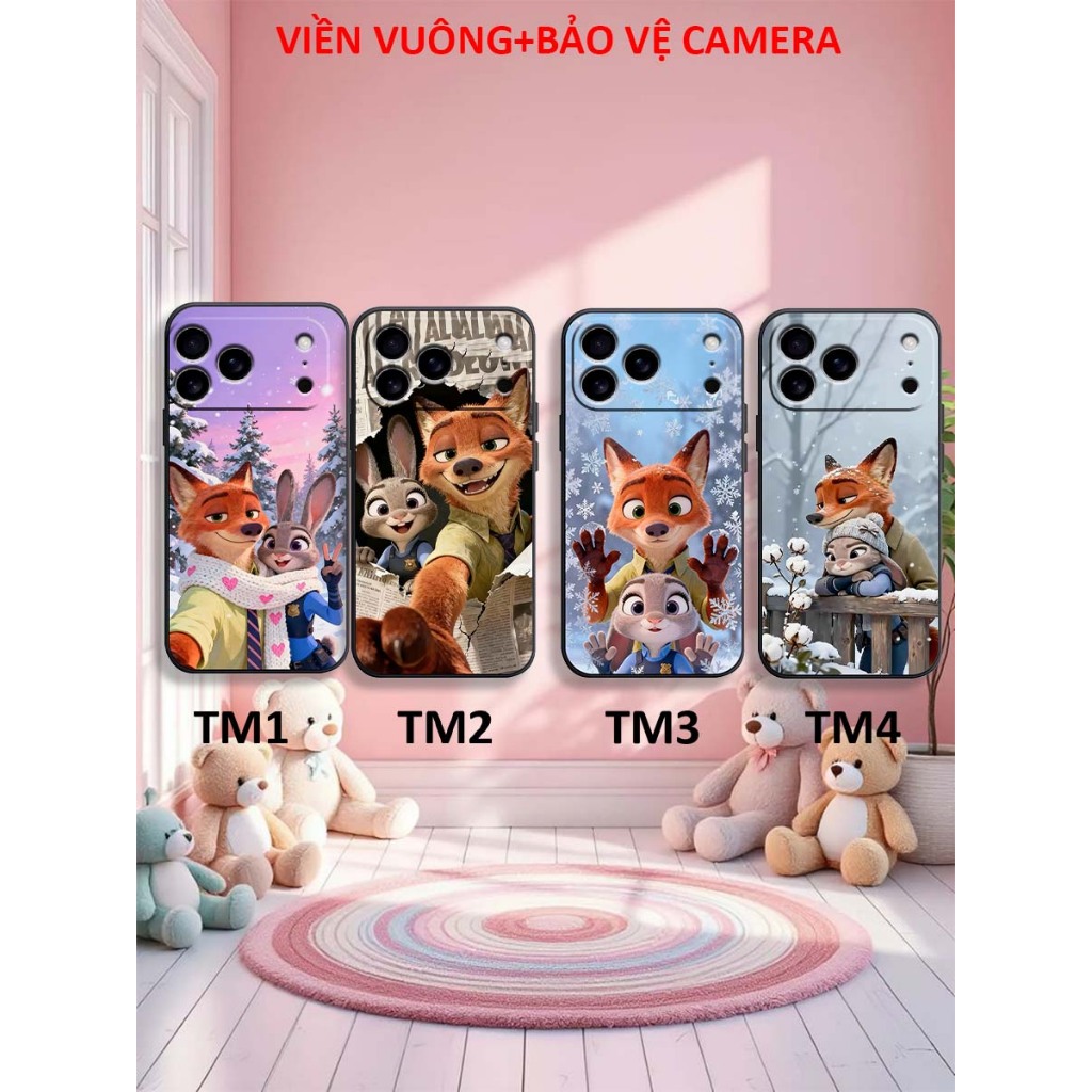 Ốp lưng IP IP 17 / IP 17 AIR / IP 17 PRO / IP 17 PRO MAX TPU viền vuông in ZOOPIA baby đáng yêu cute