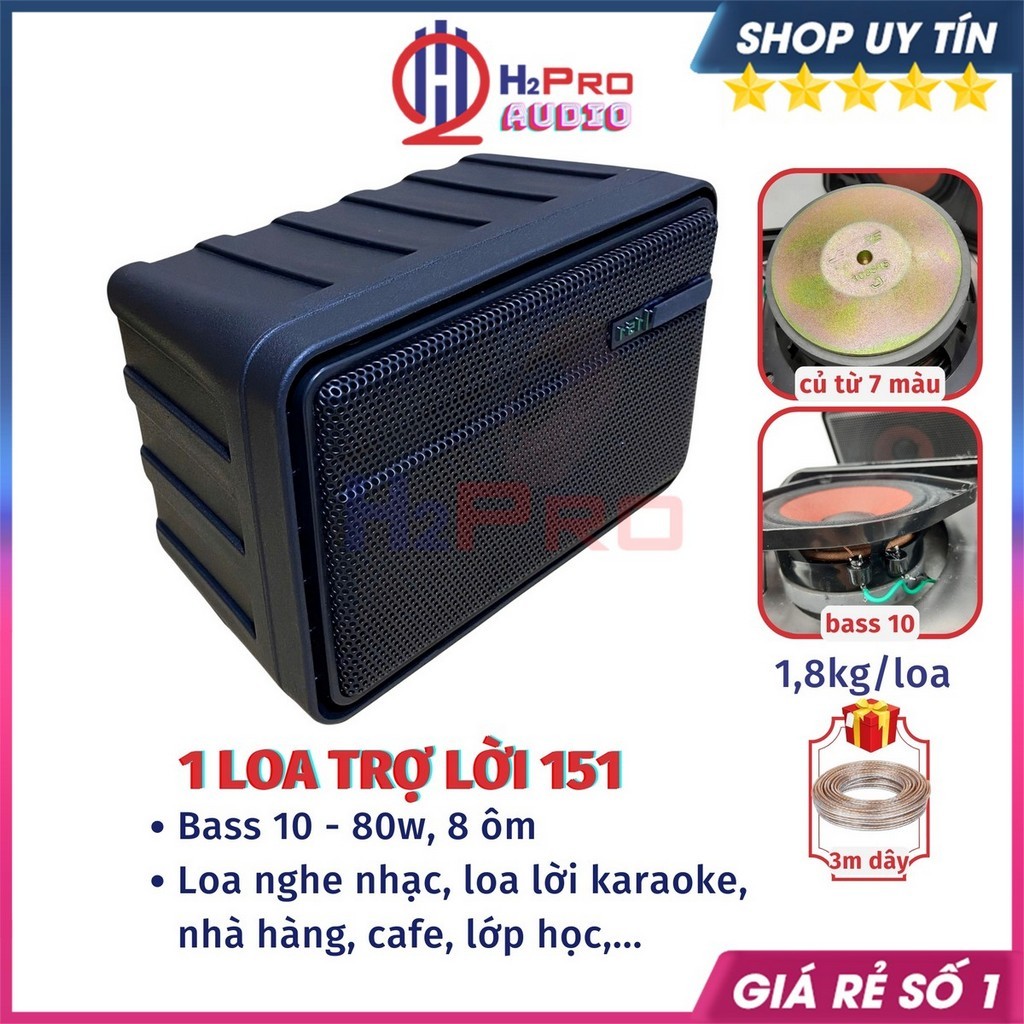 Loa Treo Tường Nghe Nhạc Hay 151 80W (1 Loa, Tặng Dây), Loa Lời Karaoke, Quán Cafe, Nhà Hàng – H2Pro