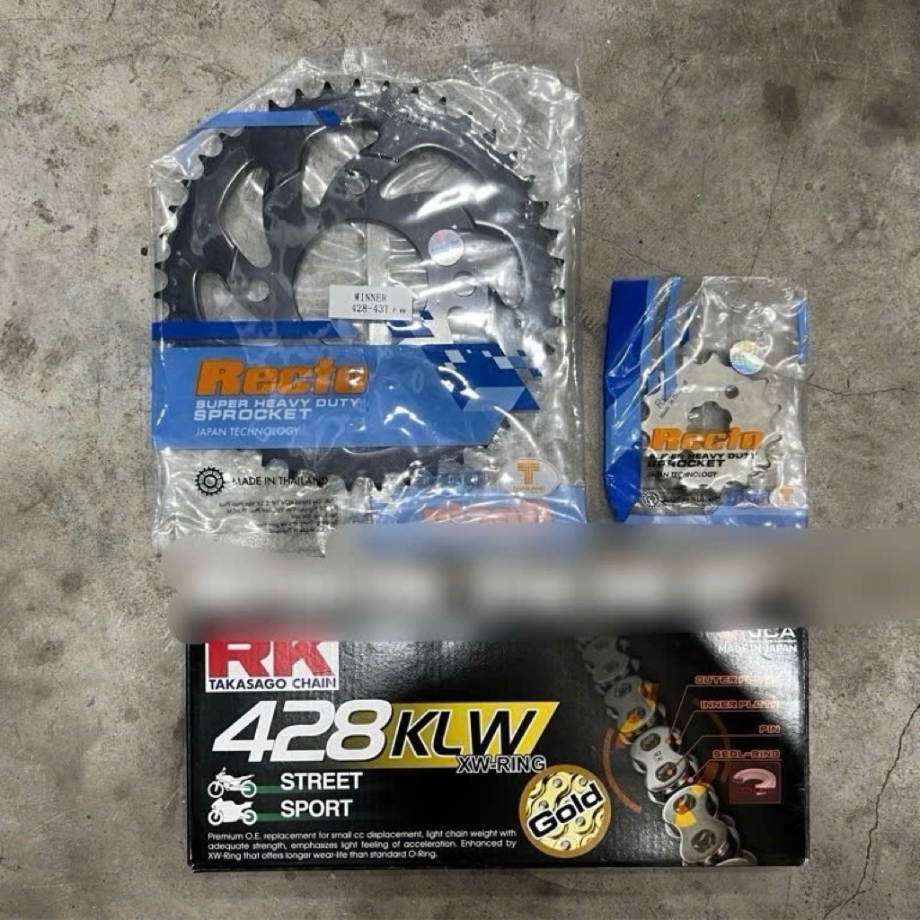 Combo Nhông sên dĩa GPX Twin 250 bản bánh mâm hệ 428