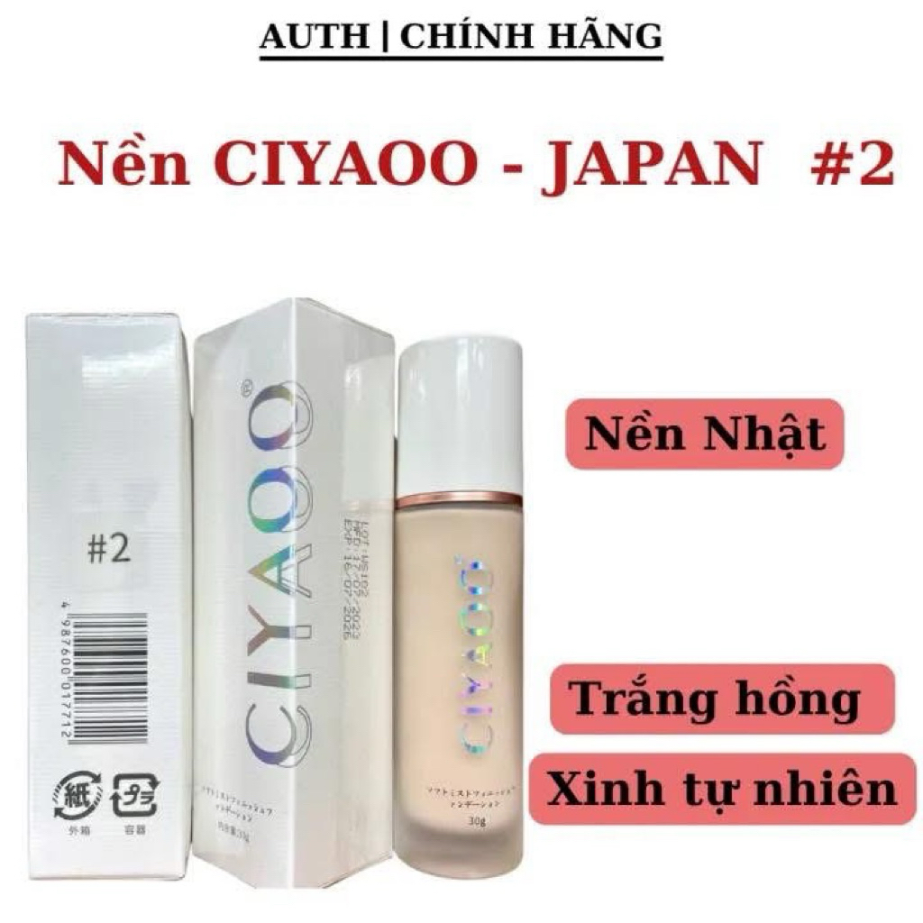 Kem Nền CIYAOO Soft Mist Finish Up Foundation