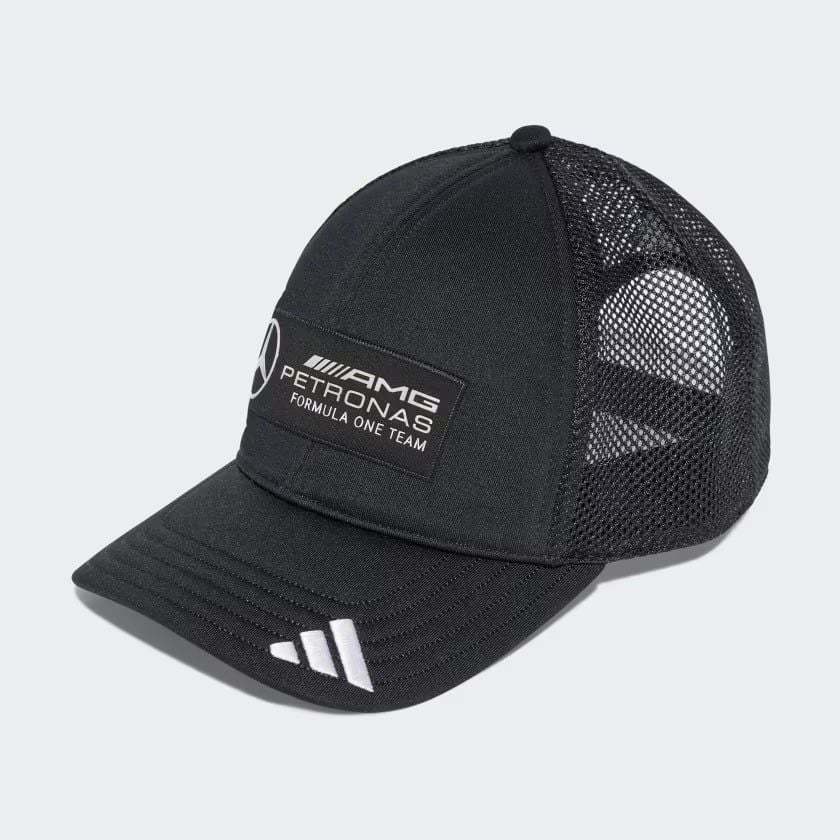 Mũ Lưỡi Trai Adidas Mercedes - AMG PETRONAS FORMULA ONE TEAM TRUCKER - Màu Đen - JX6449