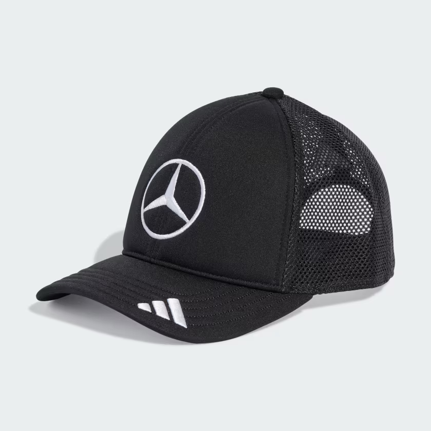 Mũ Lưỡi Trai Adidas Mercedes - AMG PETRONAS FORMULA ONE TEAM TRUCKER - Màu Đen - JX1418