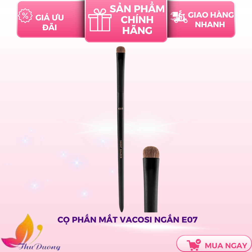 Cọ Phấn Mắt Vacosi Ngắn E07