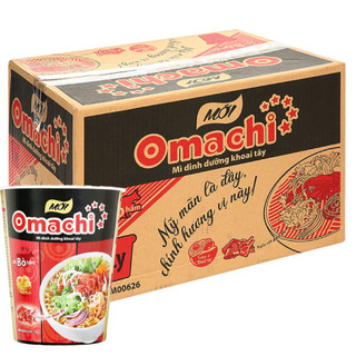 MÌ GIÁ RẺ - MÌ OMACHI THÙNG 24 LY 69/70G BÒ/SƯỜN HẦM (HSD T6/2026)