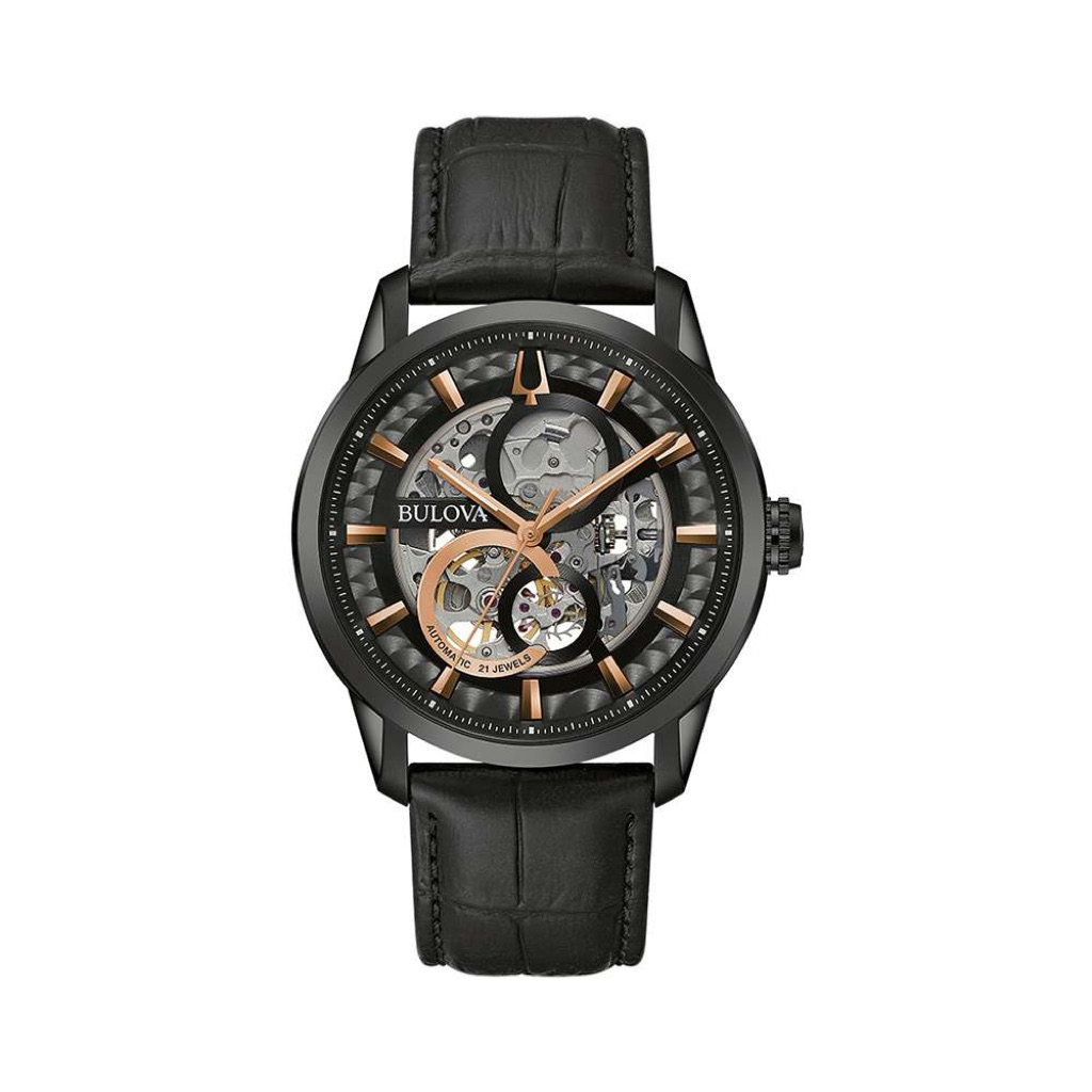 [Chính Hãng 100%] ĐỒNG HỒ BULOVA AUTOMATIC 98A283 NAM.  Máy Automatic, Kính Khoáng. Siz 43MM Fullbox