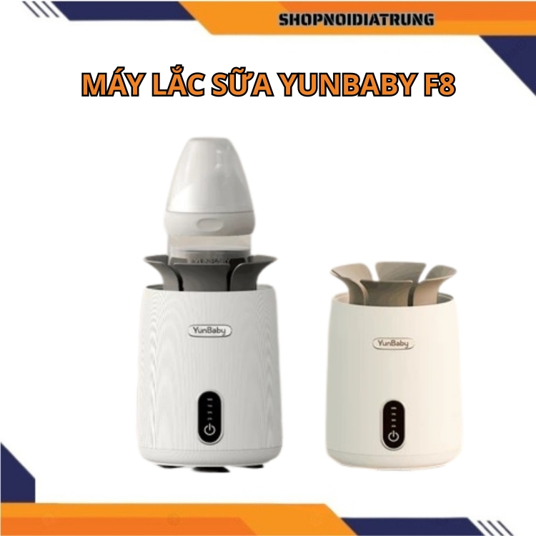 Máy Lắc Sữa Yunbaby F8 Lắc Bình Sữa Tự Động Hạn Chế Bọt Khí - 3 Chế Độ Tiện Lợi