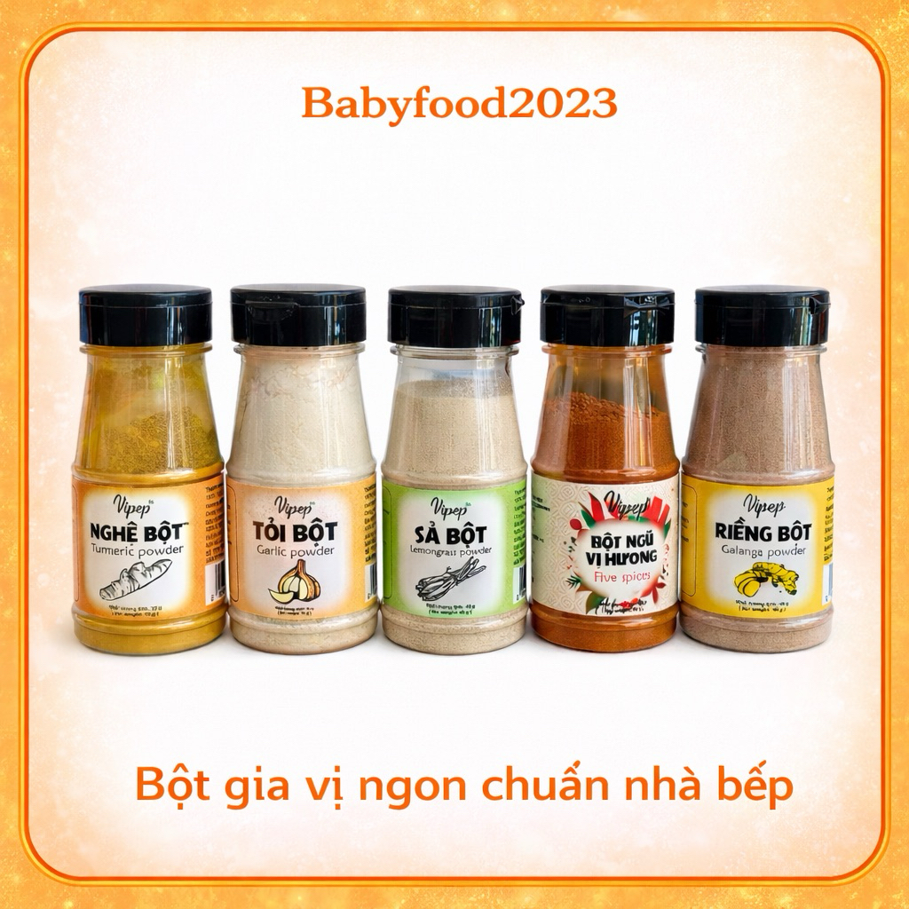 Bột Gia Vị Hữu Cơ Vipep / Vinasamec / Jackie's Kitchen / Jamaica cho bé.