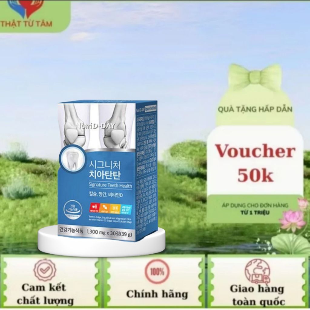 Nutri D-Day SIGNATURE Teeth Health hỗ trợ răng xương chắc khỏe
