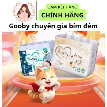 Tã bỉm dán quần gooby extra, premium (gooby ngày/đêm) full size