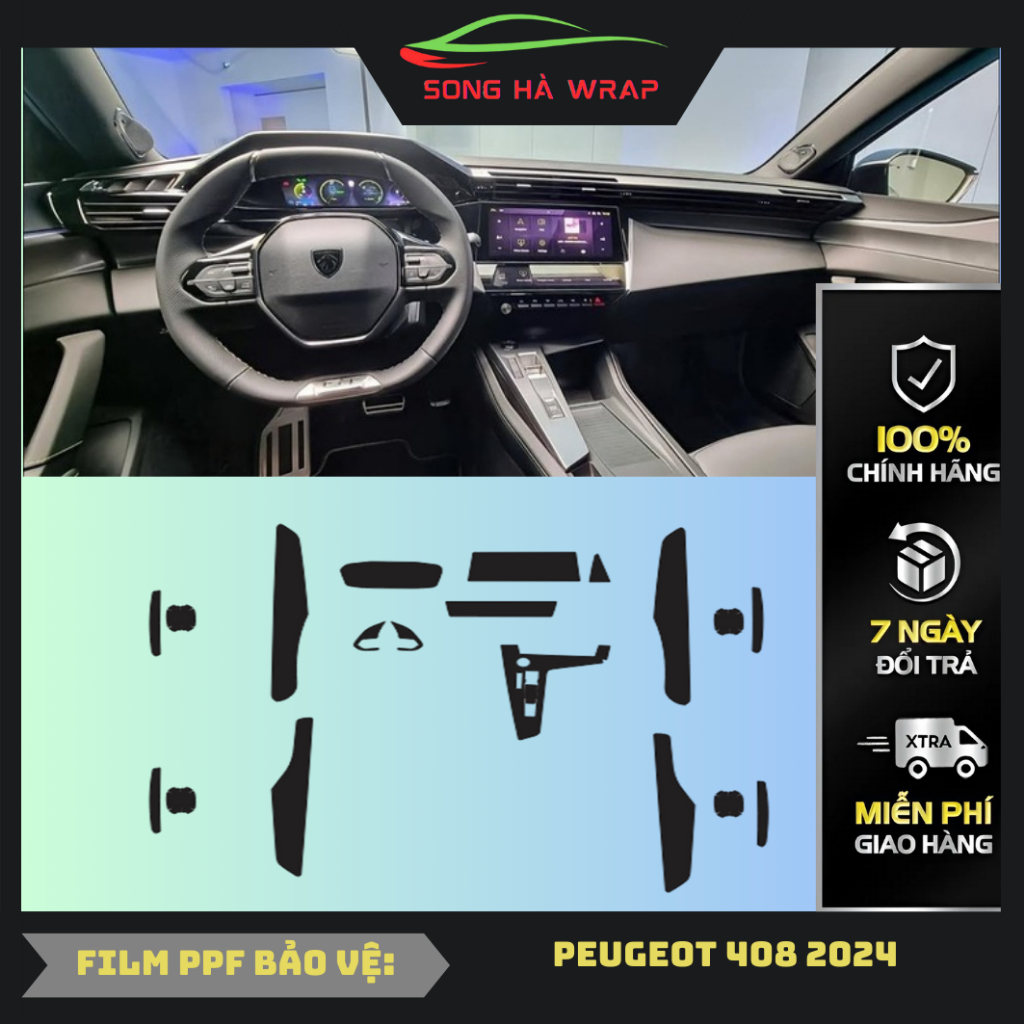 PEUGEOT 408 2024 Dán PPF bảo vệ nội thất, chống xước và luôn bóng đẹp
