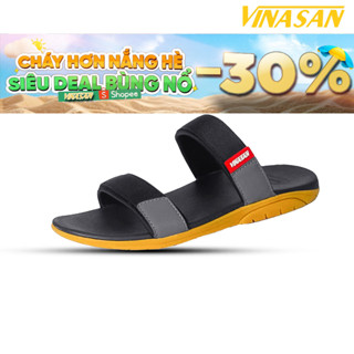 VINASAN Dép Nam Đế Bằng(39-44) Thời Trang Thể Thao Năng Động, Đế Cao Su Êm Ái Thoải Mái Mã Vn-2520