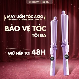 Máy uốn tóc xoăn truyền thống Hàn Quốc Akio có lớp sơn phủ dầu bảo vệ tóc đường kính uốn 28mm, 32mm