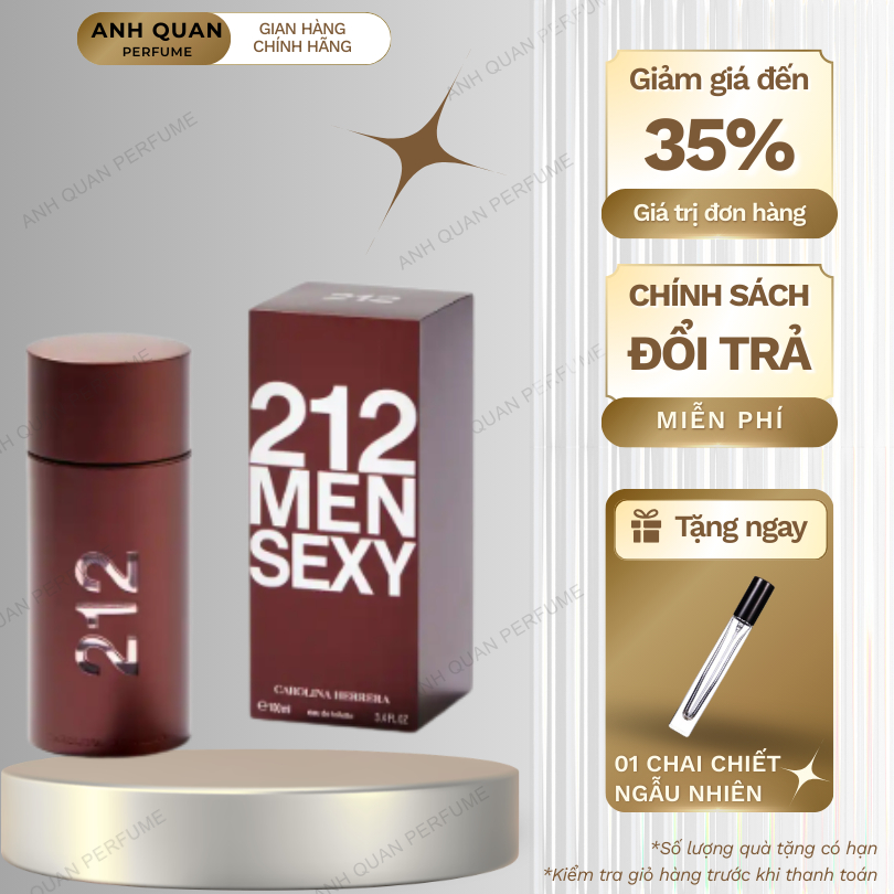 [𝐌𝐔𝐀 𝟏 𝐓Ặ𝐍𝐆 𝟏] Nước hoa nam  Sexy Men 212 Full Seal 100ml gợi cảm, tự tin, lịch lãm