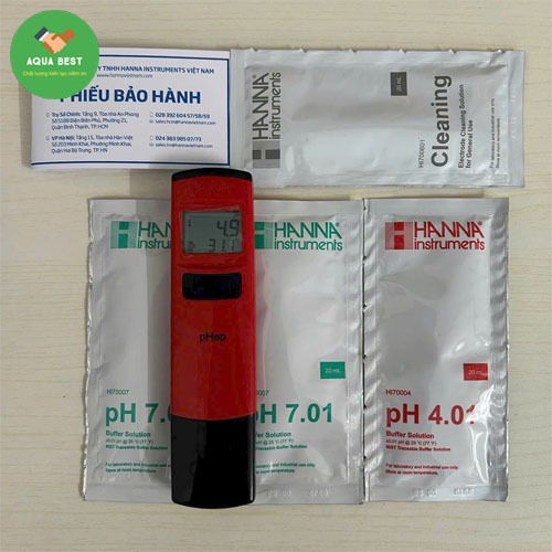 [Chính Hãng] Máy đo pH nước HI98107,Thương hiệu Hanna, Bảo hành 6 tháng