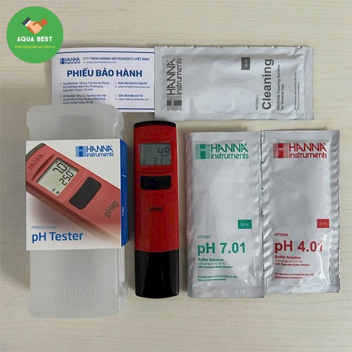 [Chính Hãng] Máy đo pH nước HI98107,Thương hiệu Hanna, Bảo hành 6 tháng