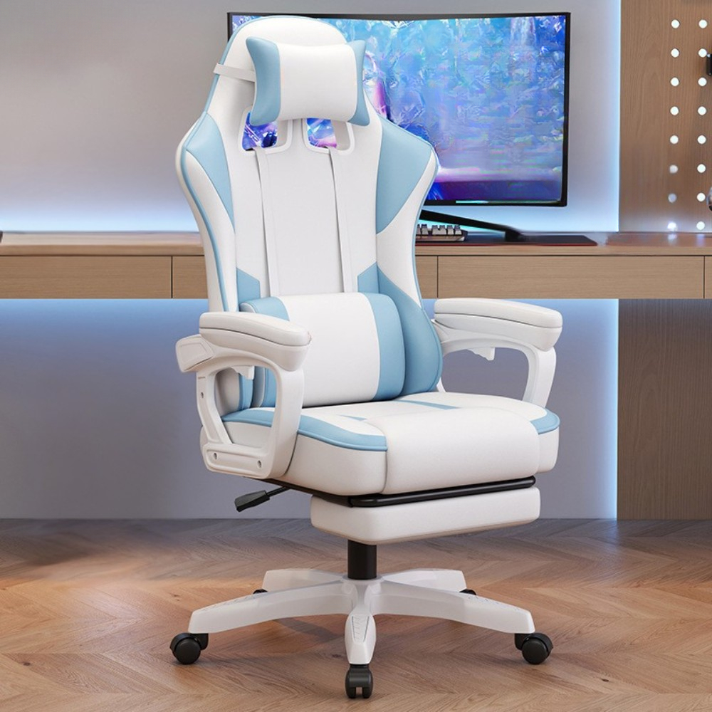 Ghế gaming công thái học cao cấp, Ghế chơi game tựa đầu nâng hạ ngả lưng tiện ích, Ghế xoay