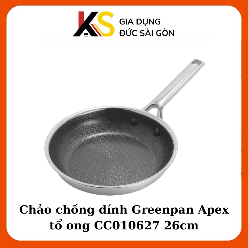 Chảo chống dính Greenpan Apex tổ ong CC010629 26cm
