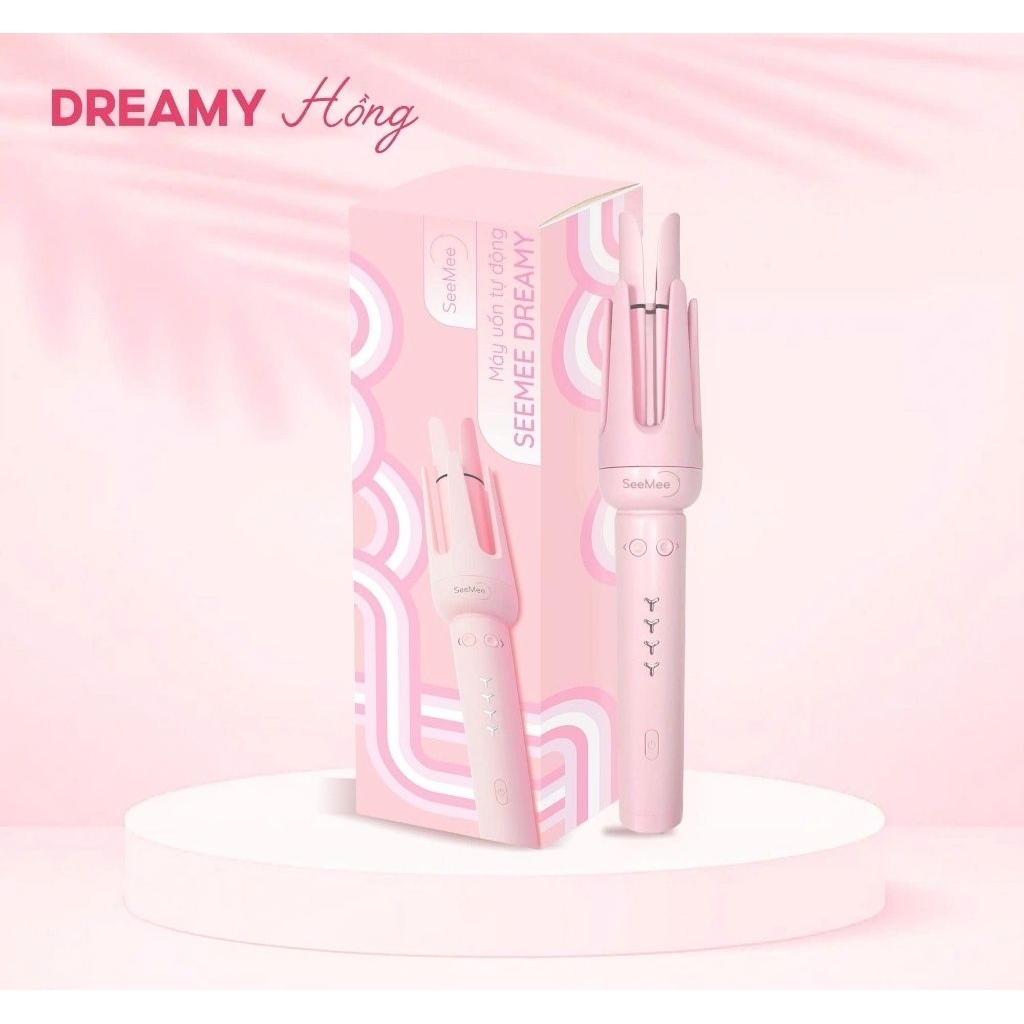 [MÀU HỒNG] Máy uốn tóc làm xoăn tự động SeeMee Dreamy bản 2025