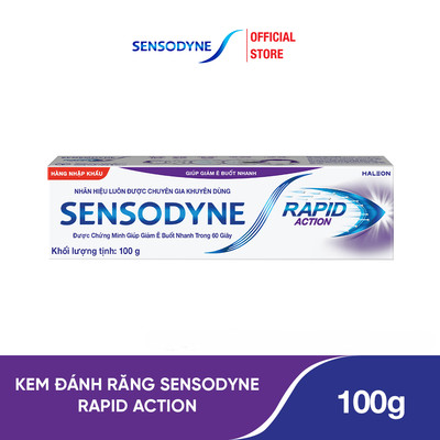 Kem đánh răng SENSODYNE Rapid Action 100g giúp giảm ê buốt nhanh