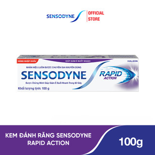Kem đánh răng sensodyne rapid action 100g giúp giảm ê buốt nhanh