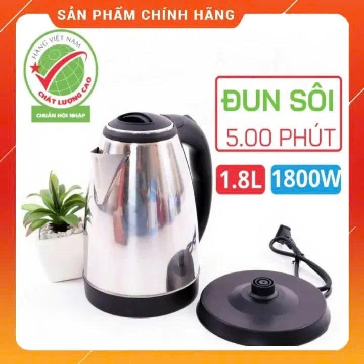 Ấm siêu tốc đun vước 1.8 Lít , ấm đun siêu tốc giá rẻ sập sàn