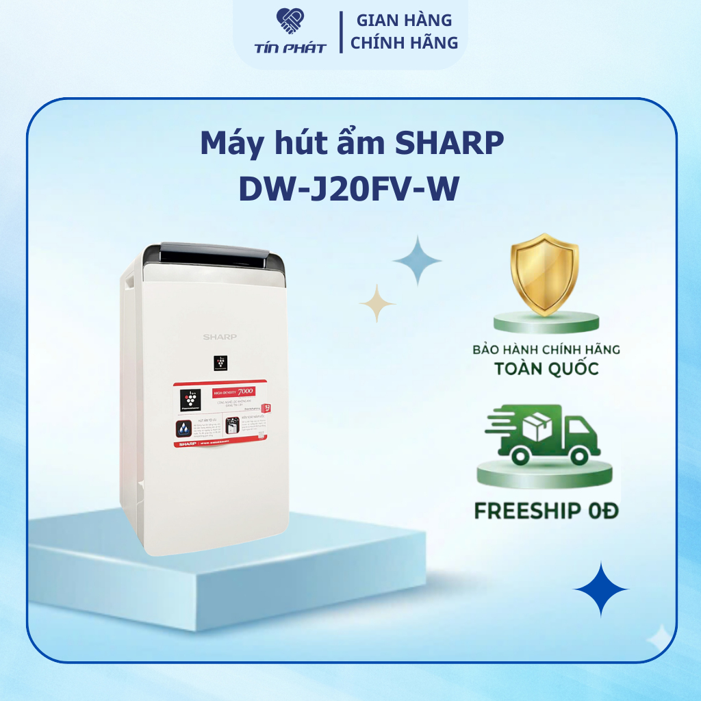 Máy lọc khí và hút ẩm Sharp DW-J20FV-W