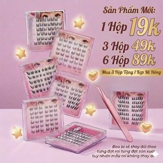 [89k/ 6 Hộp] Lông Mi Giả KHÔNG sẵn keo Look at me Star (mua 6 hộp tặng 1 nhíp +1 keo)