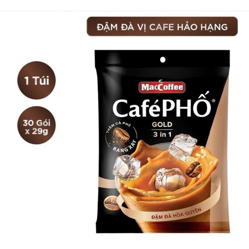 Cà Phê Sữa MacCoffee Phố Gold 3in1 870g
