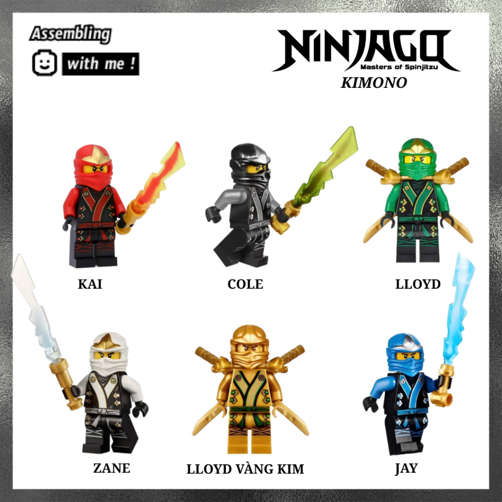 Đồ chơi lắp ráp Minifigure Ninjago Season 2 - Trang phục Kimono(Không giáp vai)