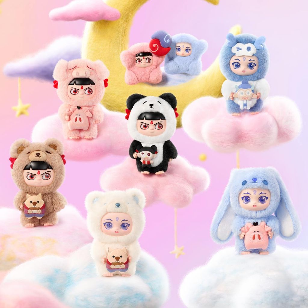 POP MART NeZha 2 Dress Up Party Series Vinyl Plush Doll Pendant