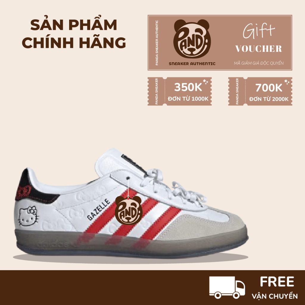 | Panda CHÍNH HÃNG | Giày adidas Gazelle Hello Kiity 'White Red'