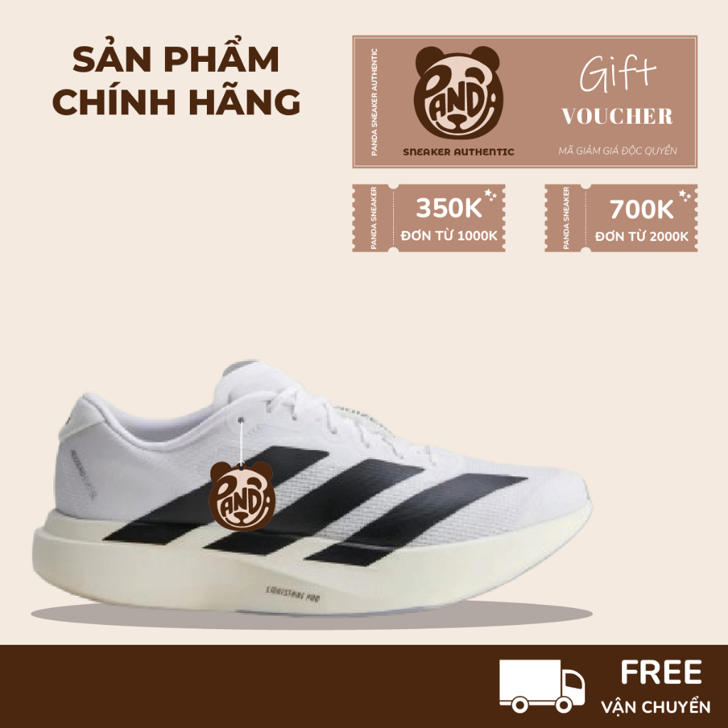 | Panda CHÍNH HÃNG | Giày sneaker Running adidas Adizero Evo SL ‘White Black’