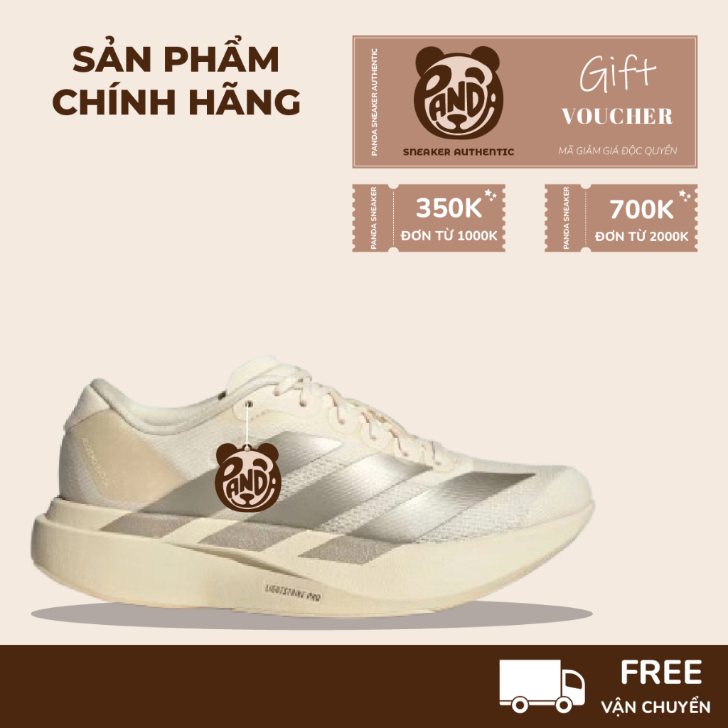 | Panda CHÍNH HÃNG | Giày sneaker Running adidas Adizero Evo SL ‘Wonder White’