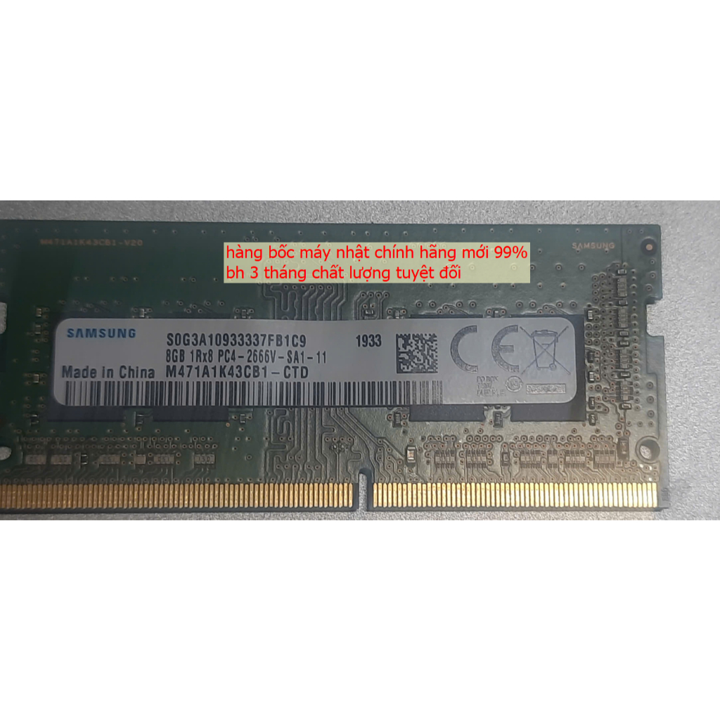 Ram Laptop 16GB 8GB 4GB DDR4 bus 2133/2400/2666 sam sung chính hãng