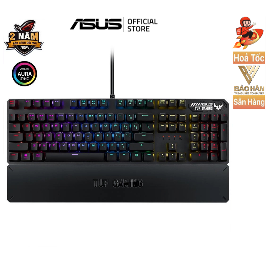 Bàn phím cơ ASUS TUF Gaming K3 Red Switch - Hàng Chính Hãng