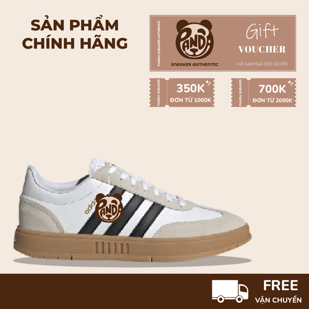 | Panda CHÍNH HÃNG | Giày Adidas Gradas 'White Black Gum' FW3378
