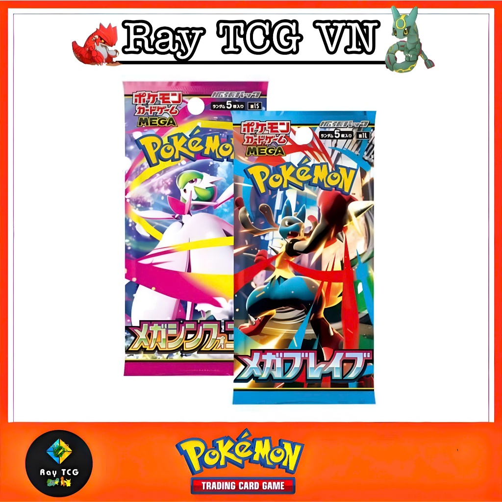 [Chính Hãng] 1 Pack Pokemon M1L M1S TCG Xé Từ Trong Box - Pack Pokemon M1L M1S Xé Từ Trong Box