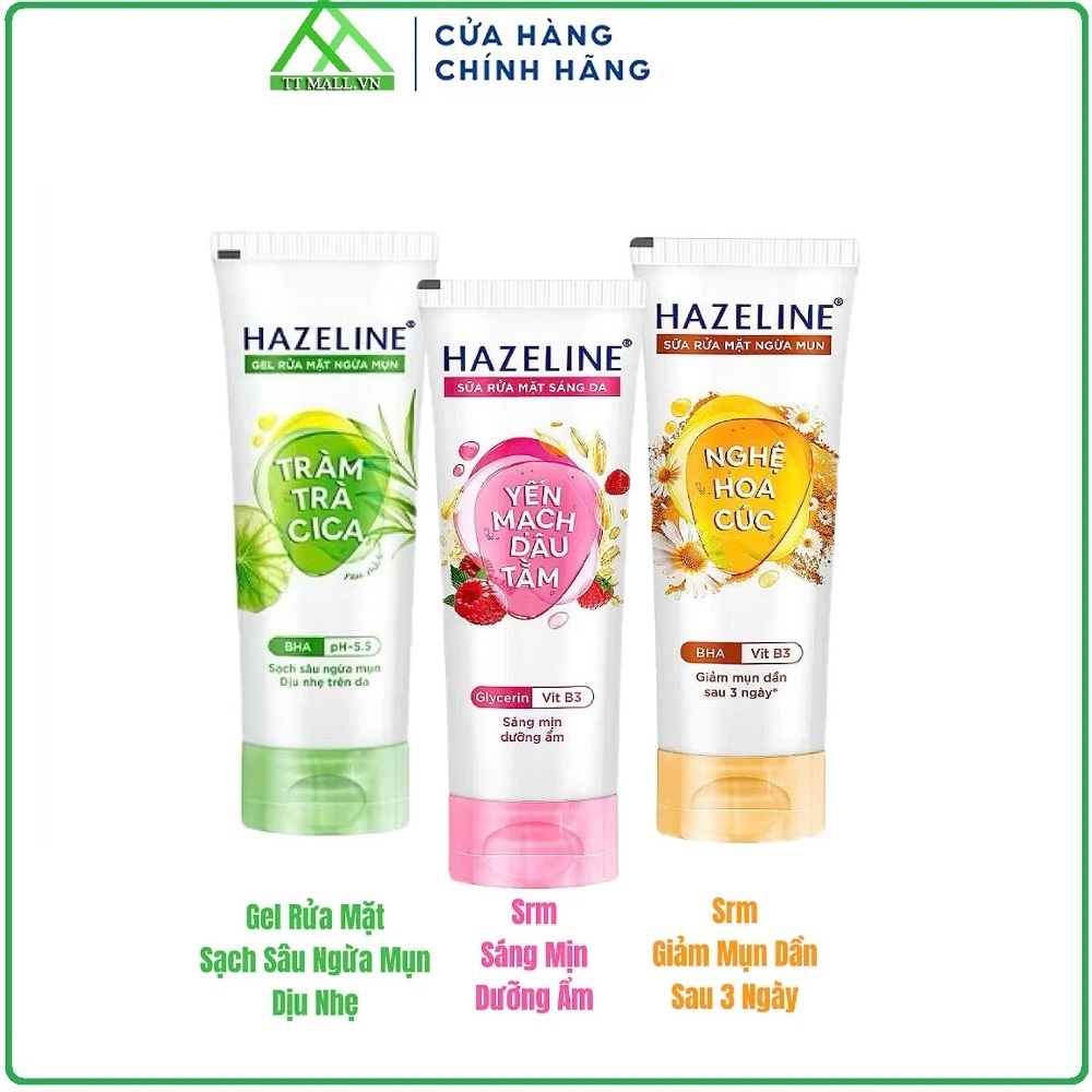 Sữa Rửa Mặt Ngừa Mụn Hazeline 100g