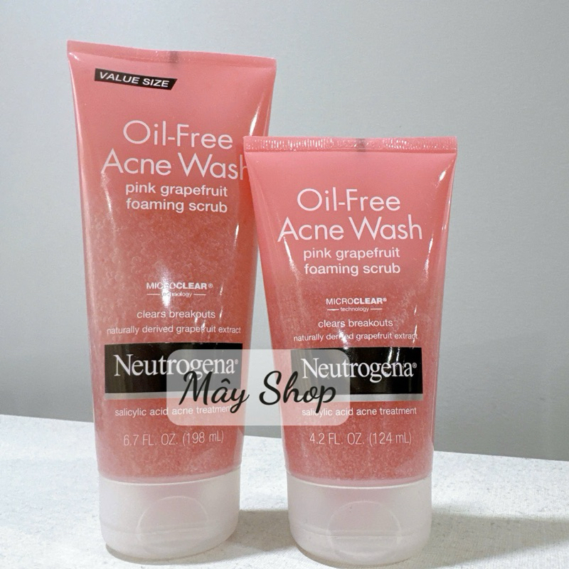 Gel rửa mặt Neutrogena Oil-Free Acne Wash Pink Grapefruit